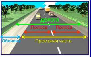 Сколько полос имеет проезжая часть