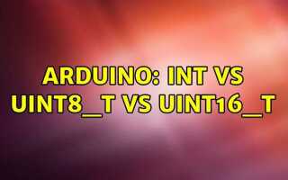 Uint8 t arduino что это