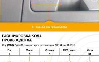 Bost аккумуляторы как прочитать дату производства
