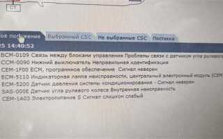 Вольво хс90 ошибка 58 что это