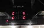 Индукционная плита bosch ошибка e что это