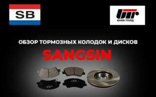 Какие отзывы о колодках тормозных sangsin