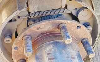 Как снять барабан с колодками в газели