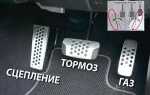 Как называется педаль газа в автомобиле