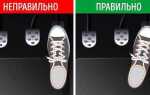 Как держать ноги на педалях автомат