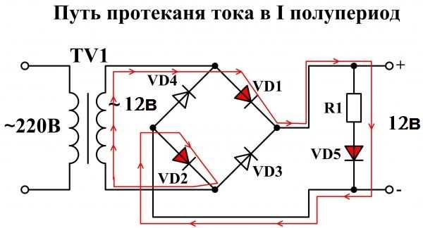 Использование диода VD1 для развязки сигнальных линий