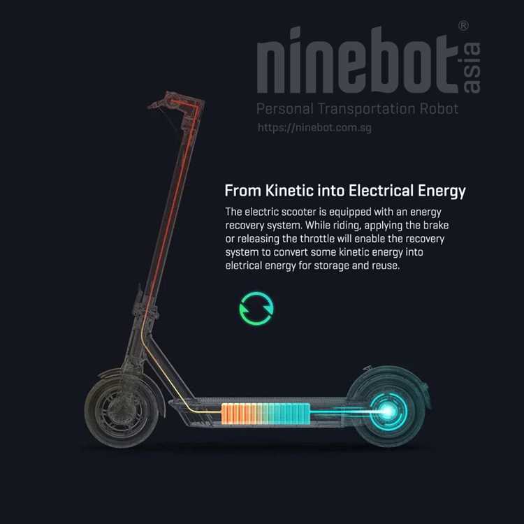 Как торможение преобразуется в электрический заряд в самокатах Ninebot