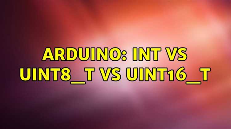 Uint8 t arduino что это Uint8 t arduino что это