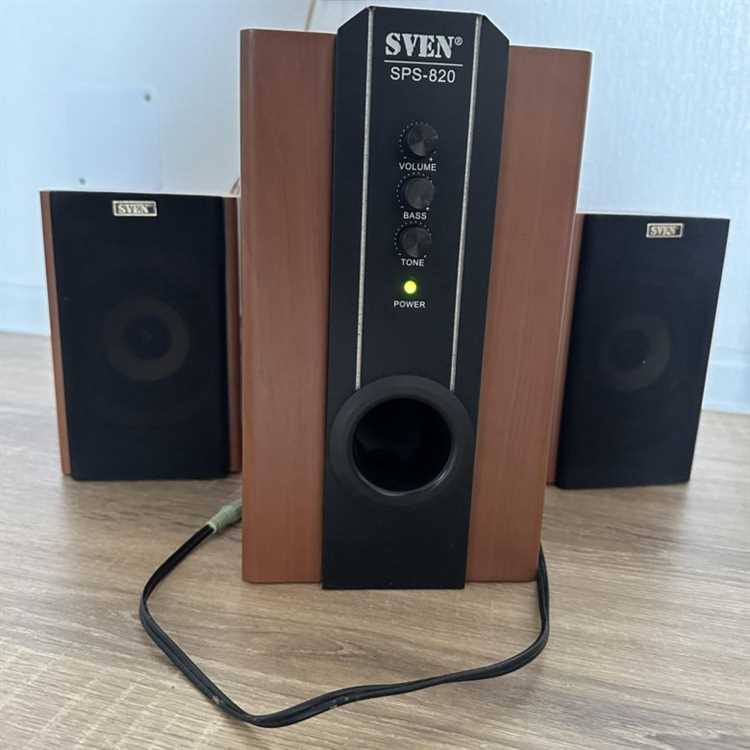 Использование дополнительного усилителя с колонками Sven SPS 820