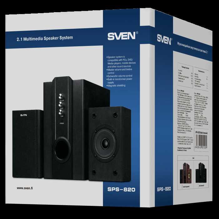 Sven sps 820 как подключить колонки