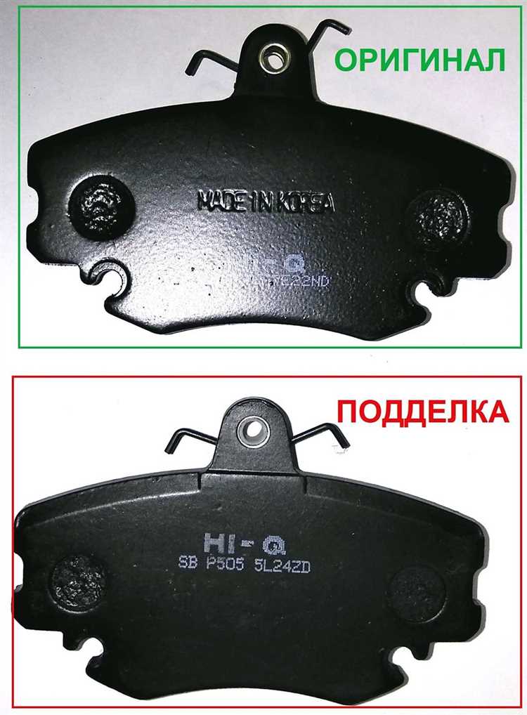 Какие признаки указывают на оригинальные колодки ТРВ при визуальном осмотре