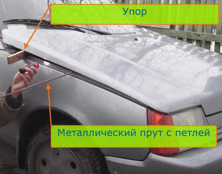 Способы ручного открытия замка капота через подкапотное пространство